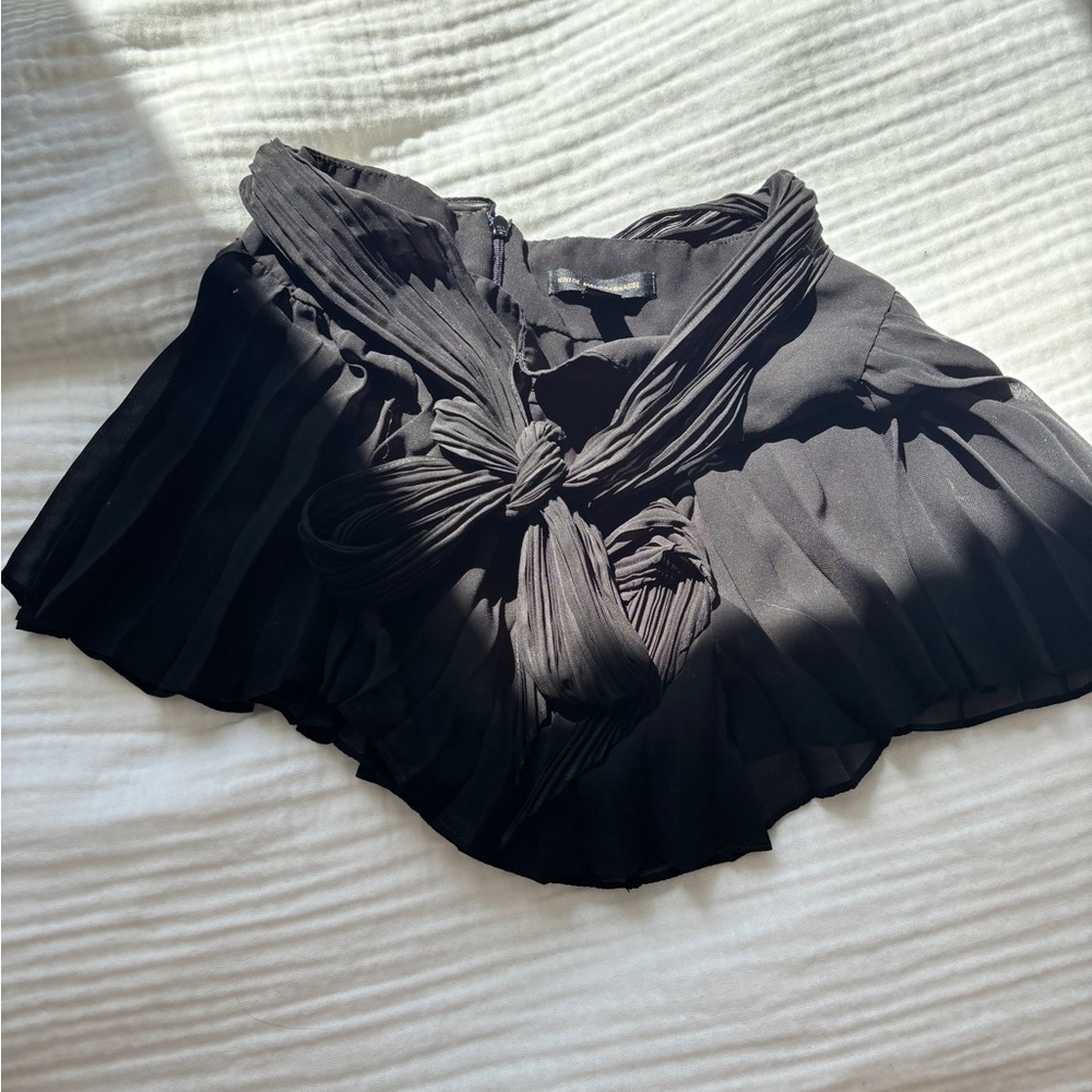 Kiki de montparnasse Elegant Black Pleated Women's Intimate skort